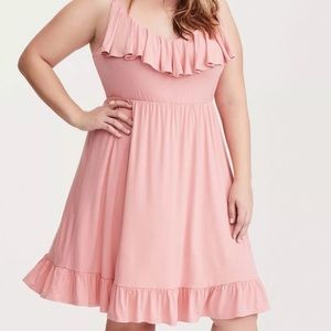 Torrid Ruffled Tank Skater Dress Size 3